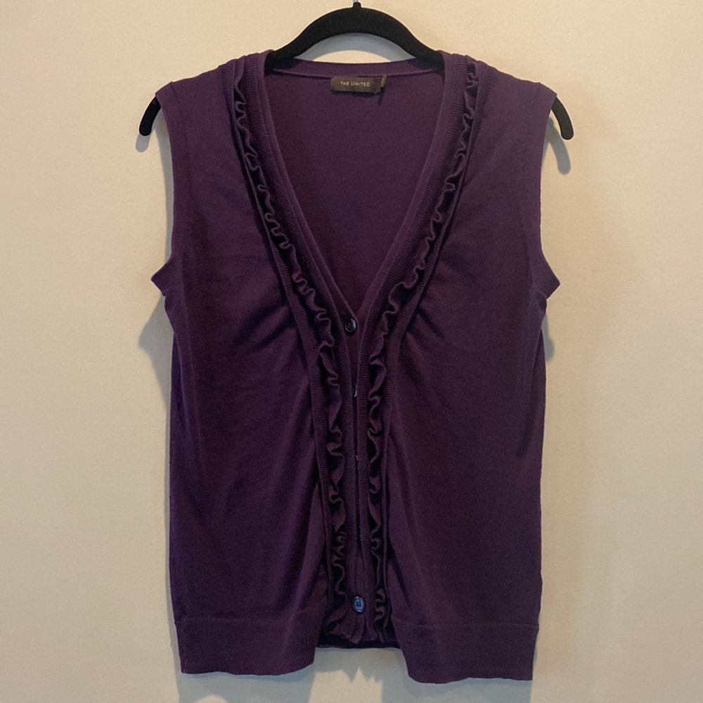 The Limited purple sweater vest